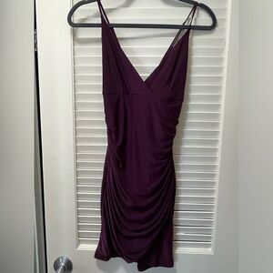 Forever 21 Plum Ruched Dress